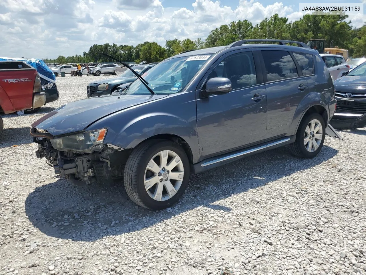 2011 Mitsubishi Outlander Se VIN: JA4AS3AW2BU031159 Lot: 67672044