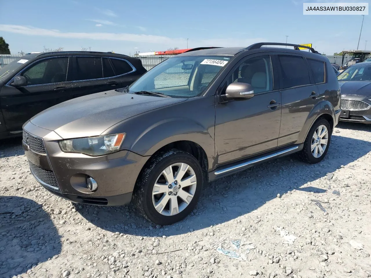 2011 Mitsubishi Outlander Se VIN: JA4AS3AW1BU030827 Lot: 72156404