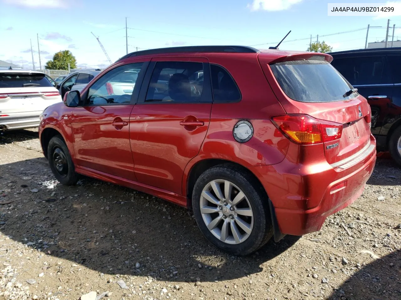 JA4AP4AU9BZ014299 2011 Mitsubishi Outlander Sport Se