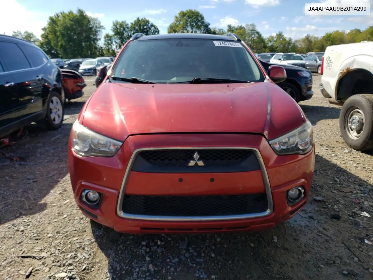 JA4AP4AU9BZ014299 2011 Mitsubishi Outlander Sport Se