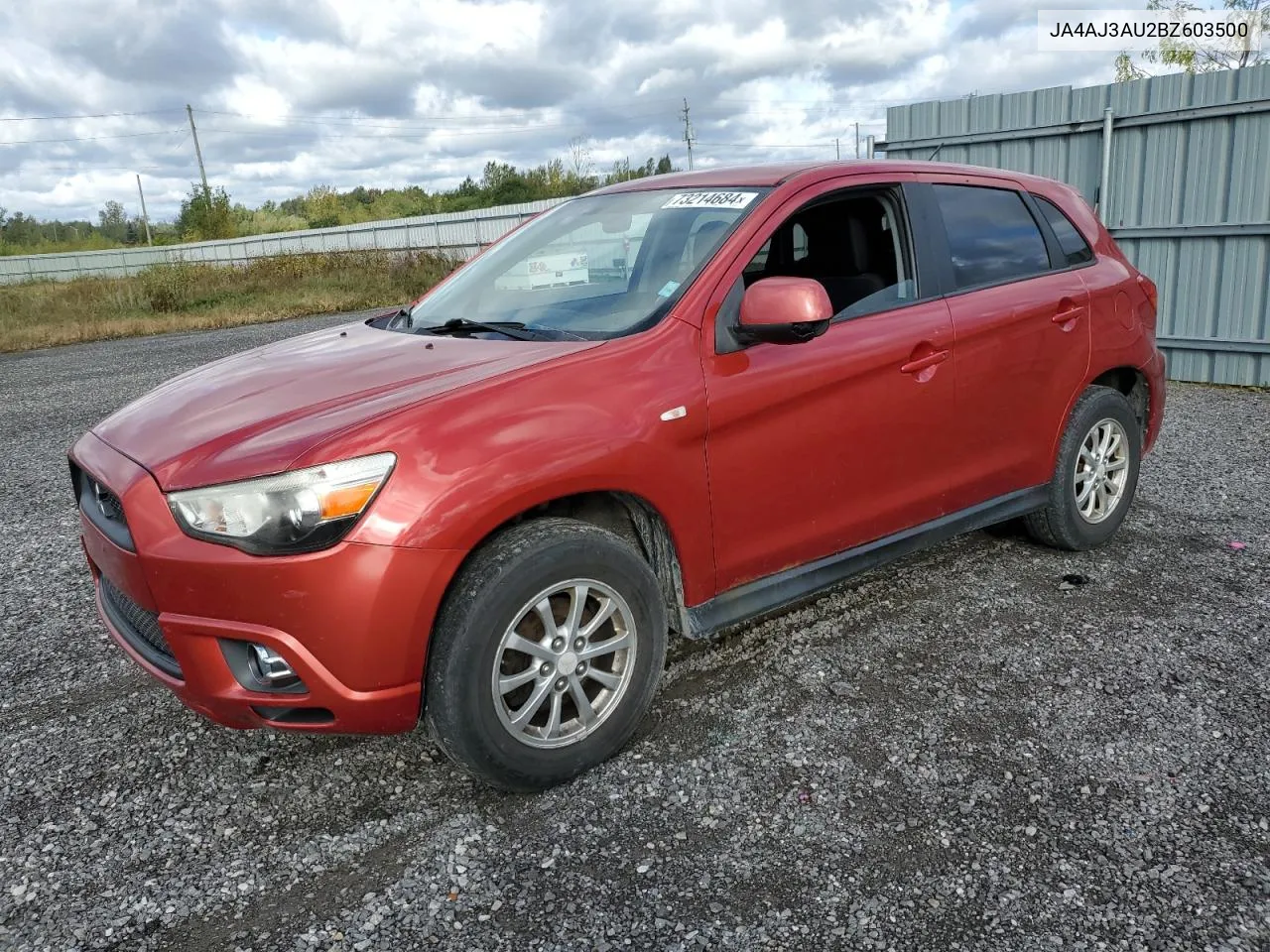 2011 Mitsubishi Rvr Se VIN: JA4AJ3AU2BZ603500 Lot: 73214684