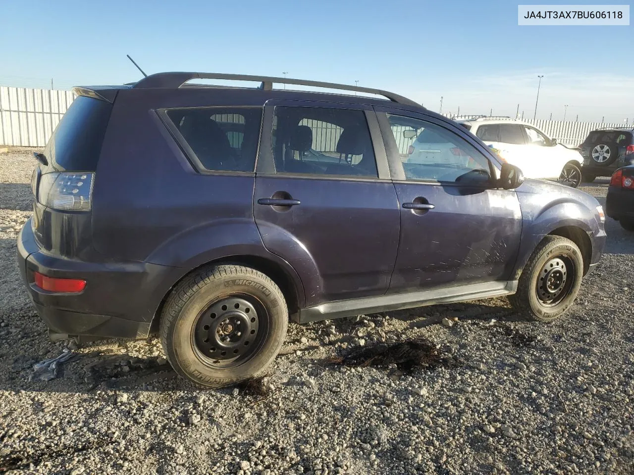 2011 Mitsubishi Outlander Se VIN: JA4JT3AX7BU606118 Lot: 77179114