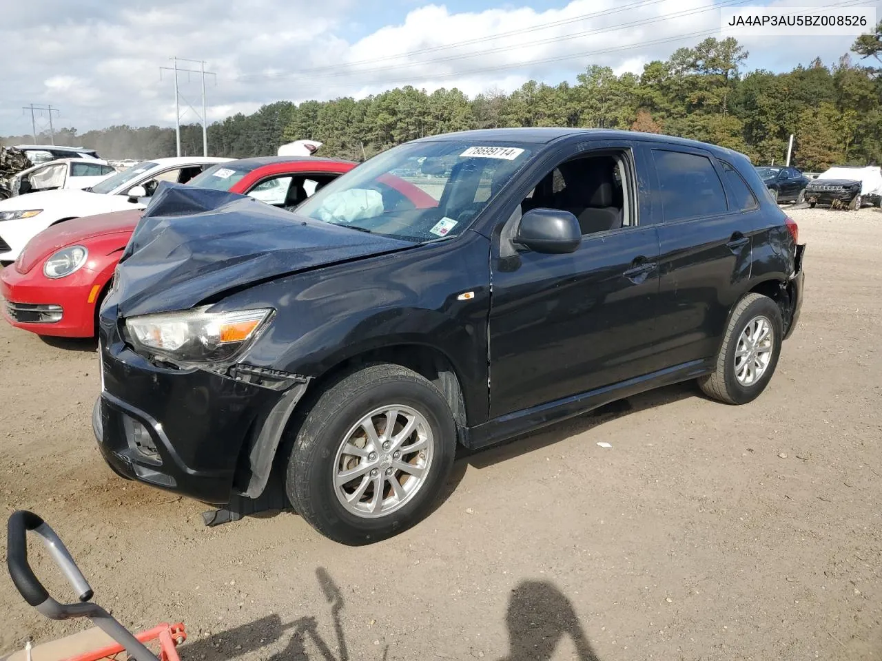 2011 Mitsubishi Outlander Sport Es VIN: JA4AP3AU5BZ008526 Lot: 78699714