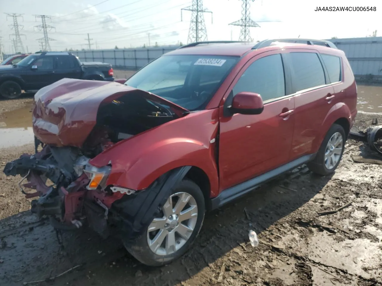 2012 Mitsubishi Outlander Es VIN: JA4AS2AW4CU006548 Lot: 62538234