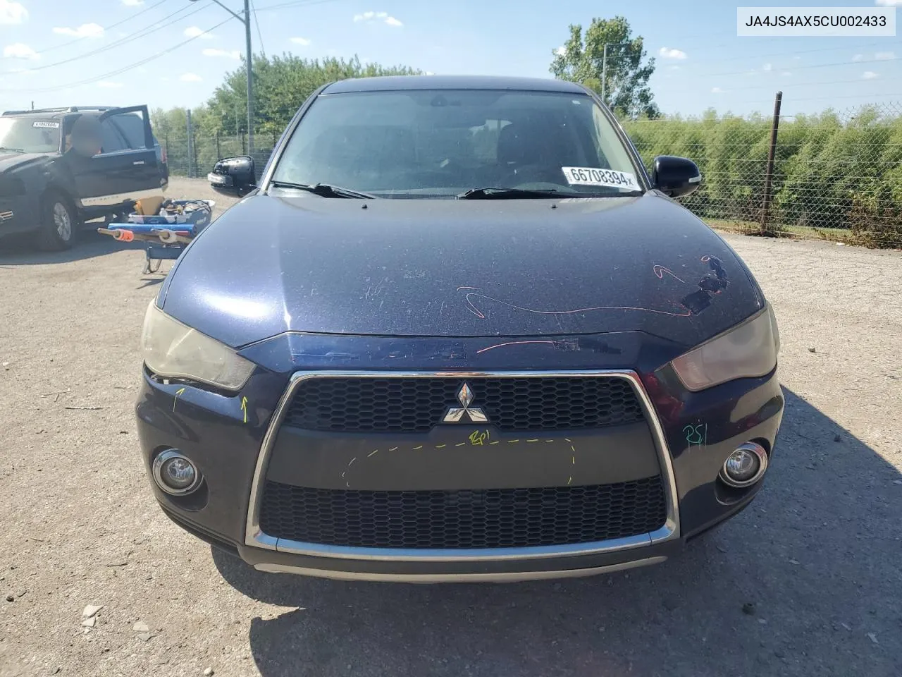 JA4JS4AX5CU002433 2012 Mitsubishi Outlander Gt