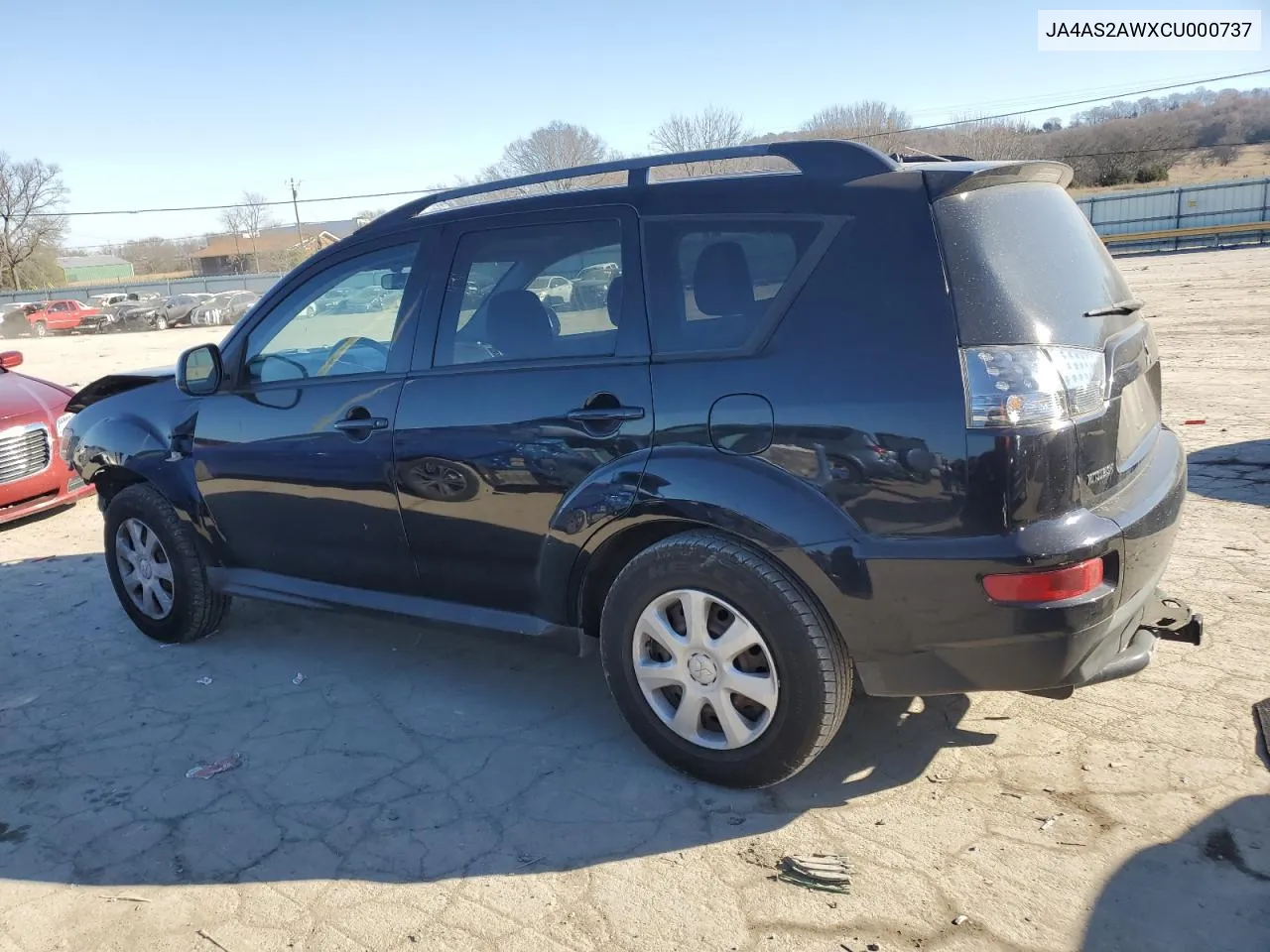 2012 Mitsubishi Outlander Es VIN: JA4AS2AWXCU000737 Lot: 70367484