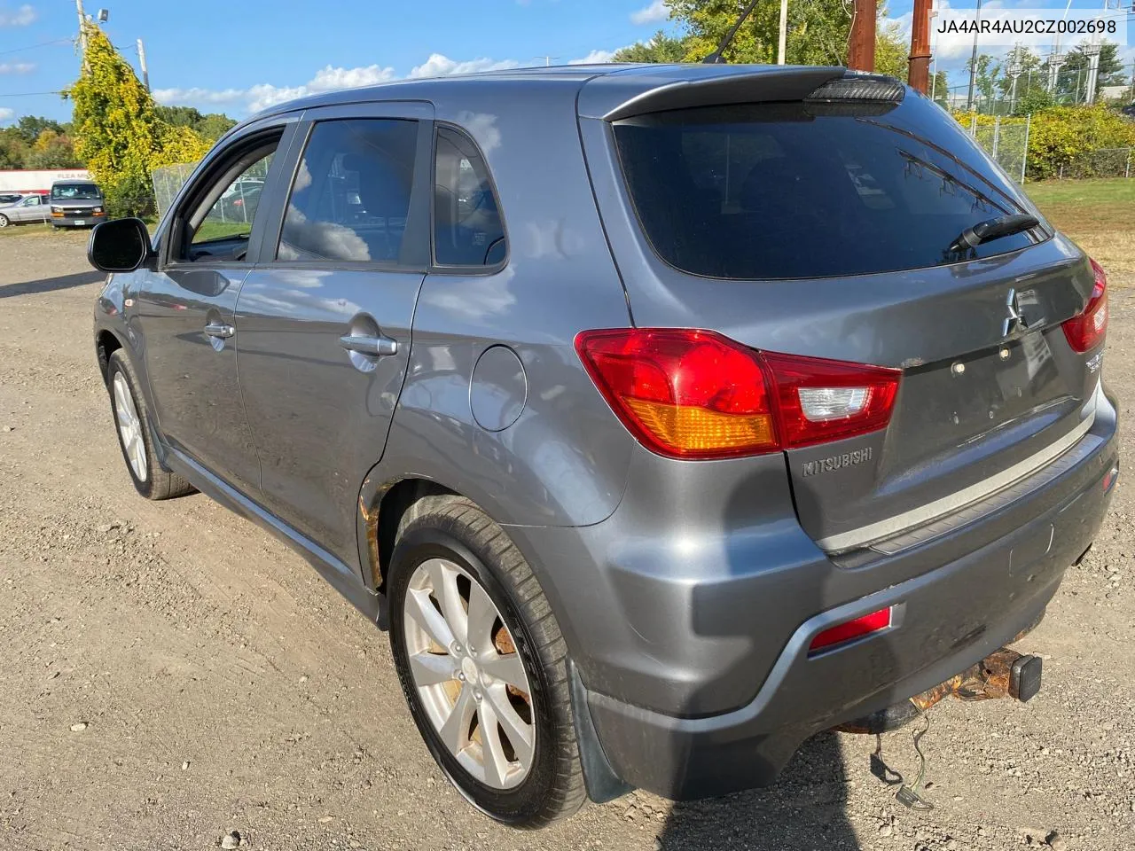 2012 Mitsubishi Outlander VIN: JA4AR4AU2CZ002698 Lot: 74840434