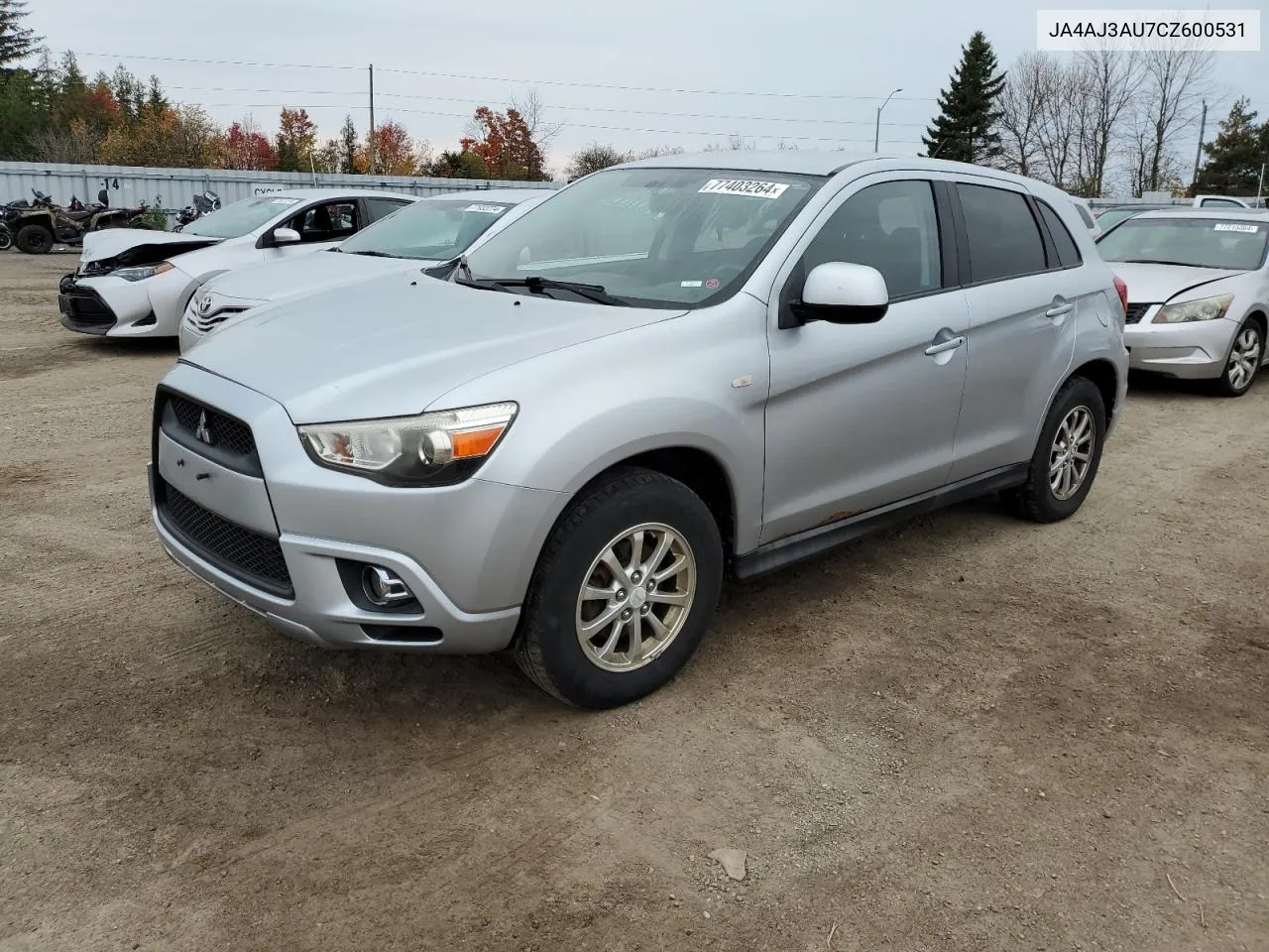 2012 Mitsubishi Rvr Se VIN: JA4AJ3AU7CZ600531 Lot: 77403264