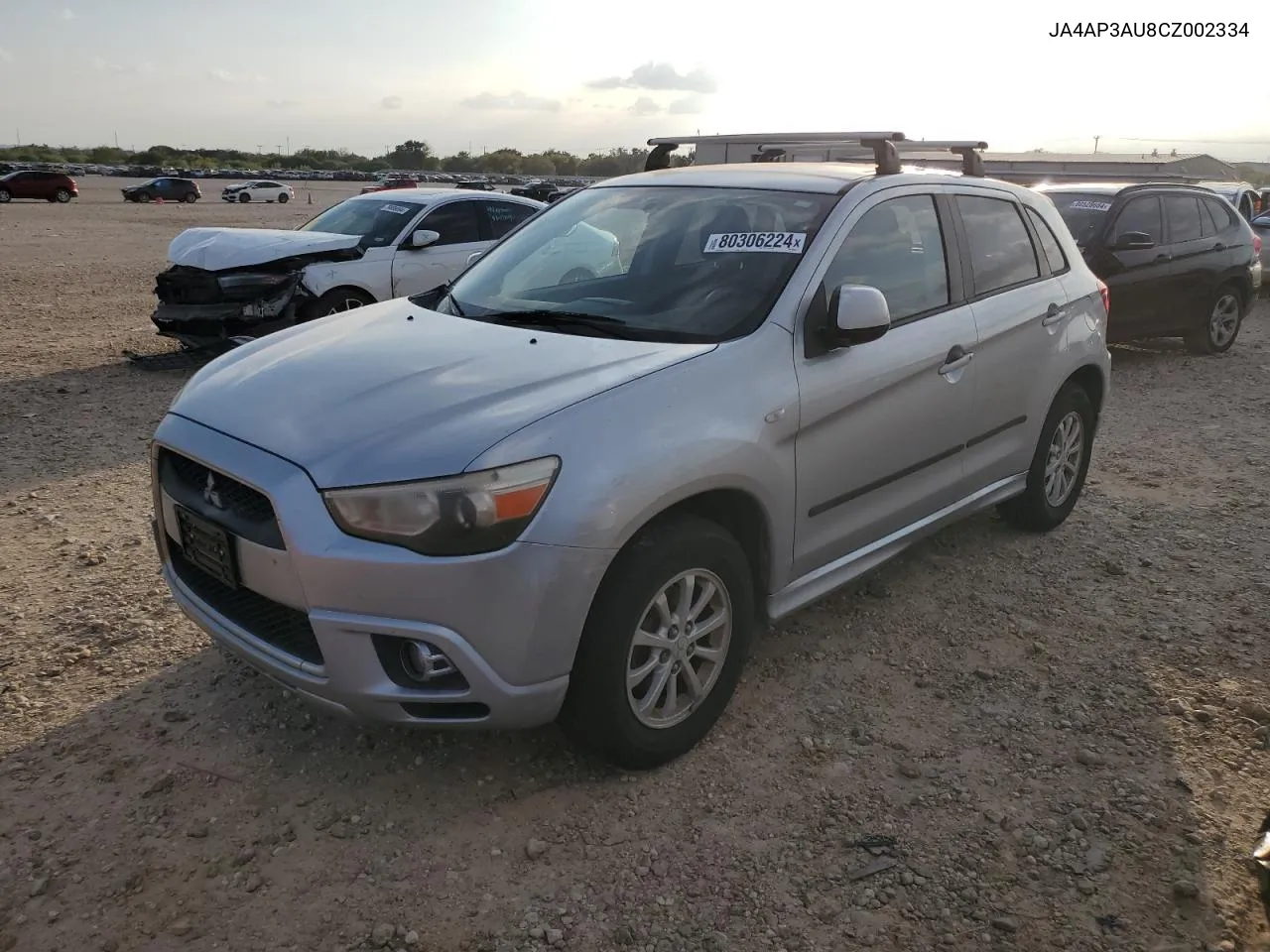 2012 Mitsubishi Outlander Sport Es VIN: JA4AP3AU8CZ002334 Lot: 80306224