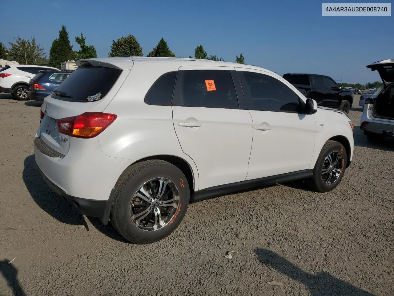 2013 Mitsubishi Outlander Sport Es VIN: 4A4AR3AU3DE008740 Lot: 65591834