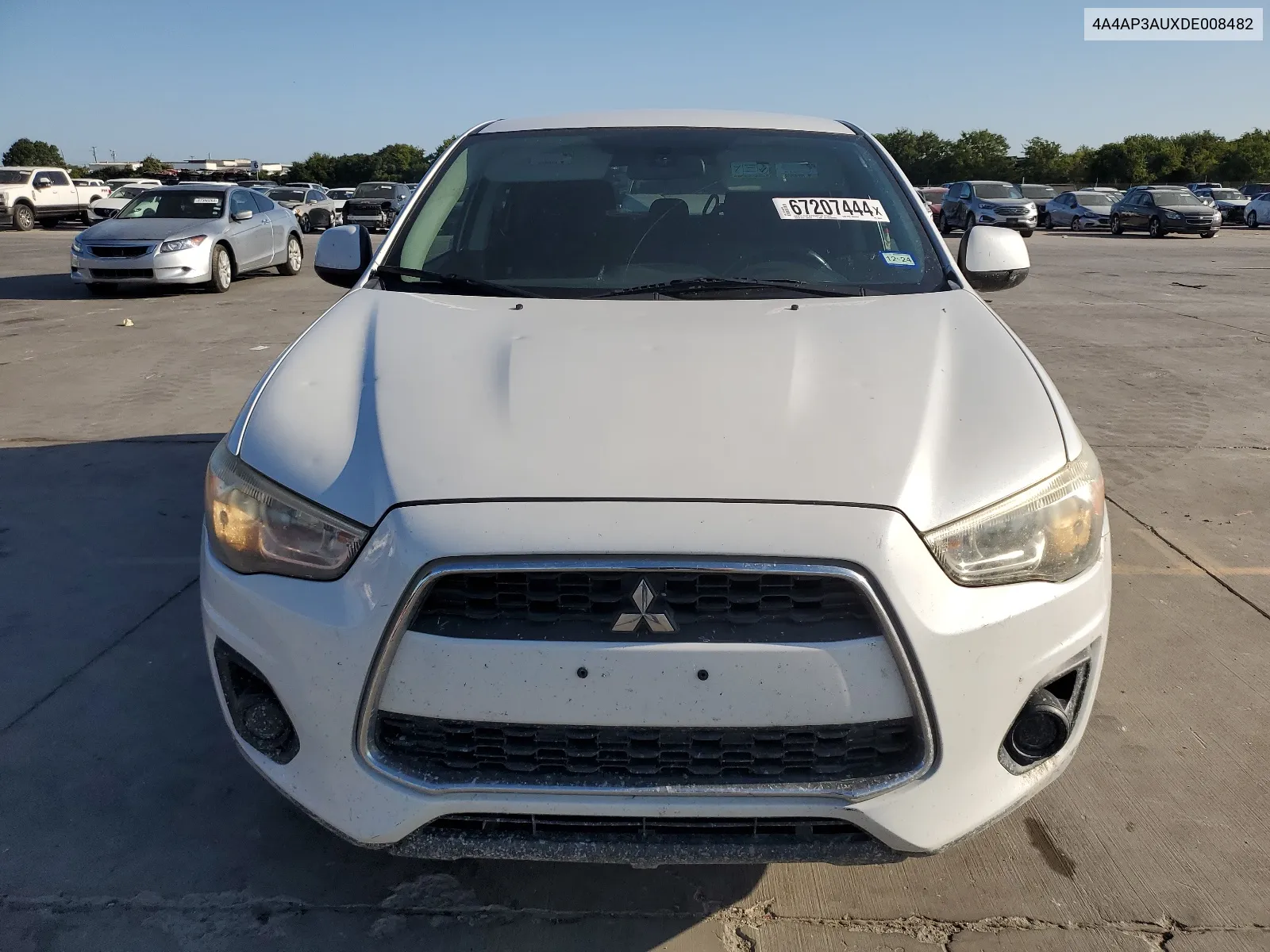 2013 Mitsubishi Outlander Sport Es VIN: 4A4AP3AUXDE008482 Lot: 67207444