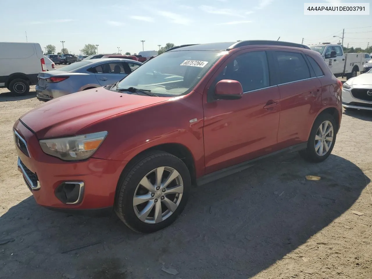 2013 Mitsubishi Outlander Sport Se VIN: 4A4AP4AU1DE003791 Lot: 68757264