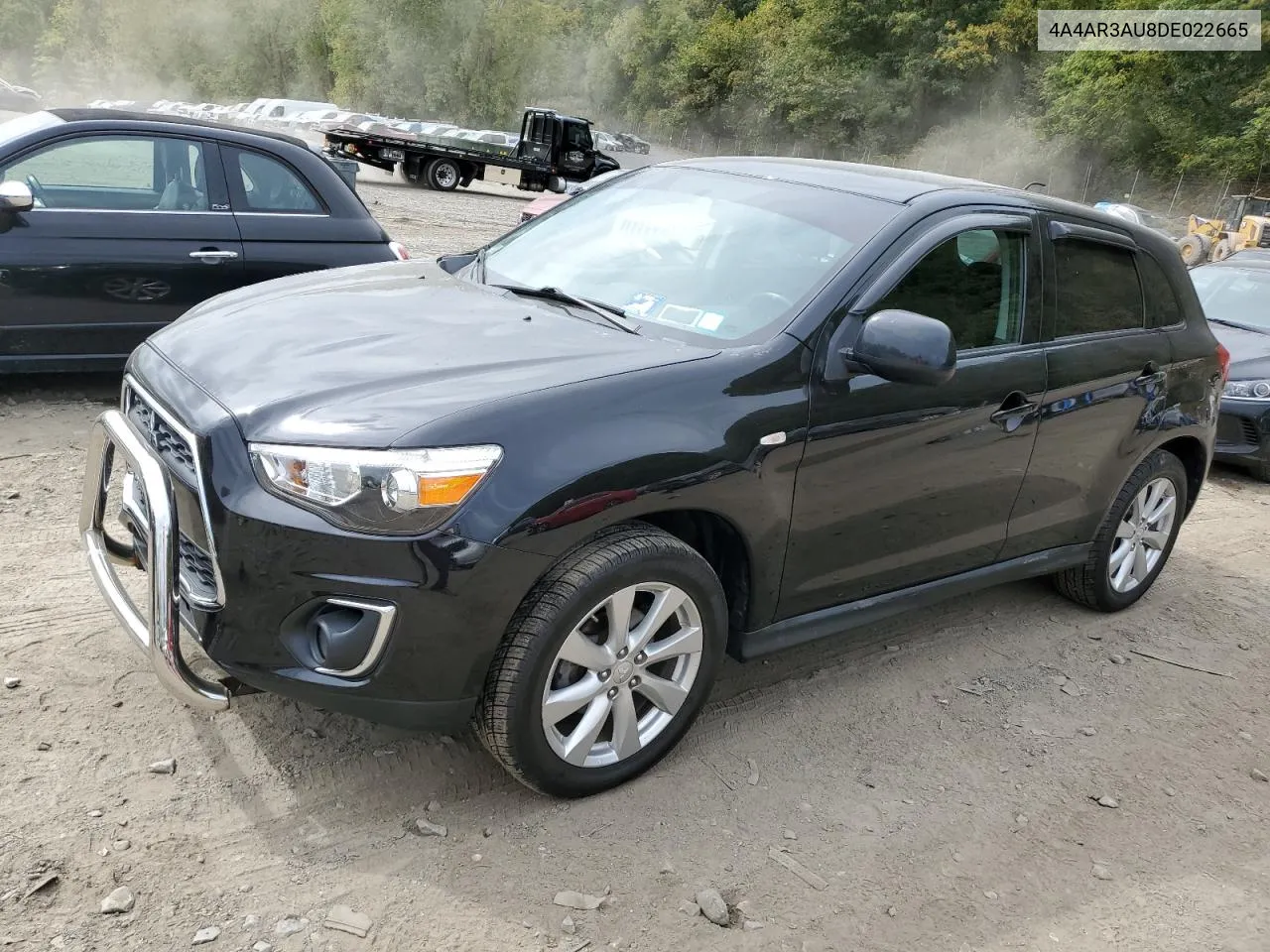 2013 Mitsubishi Outlander Sport Es VIN: 4A4AR3AU8DE022665 Lot: 72334094