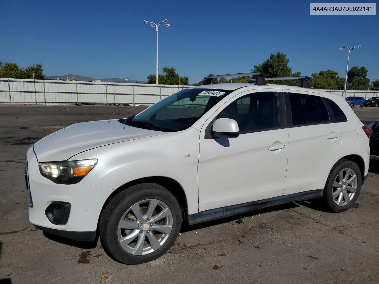 4A4AR3AU7DE022141 2013 Mitsubishi Outlander Sport Es