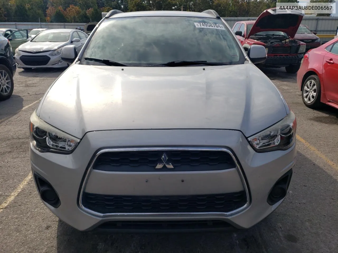 2013 Mitsubishi Outlander Sport Es VIN: 4A4AP3AU8DE006567 Lot: 74958704