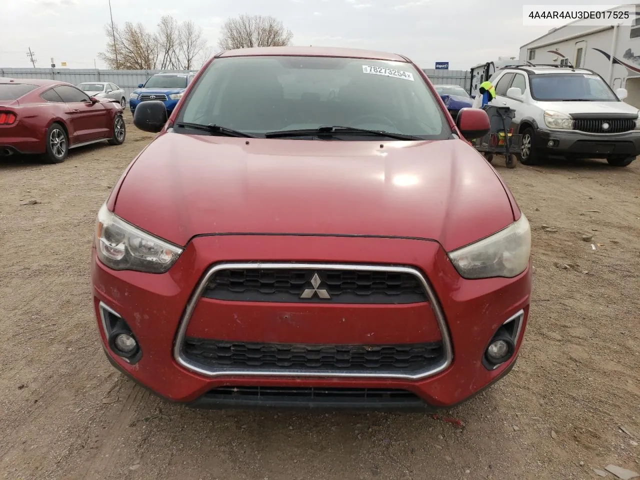 2013 Mitsubishi Outlander Sport Se VIN: 4A4AR4AU3DE017525 Lot: 78273254