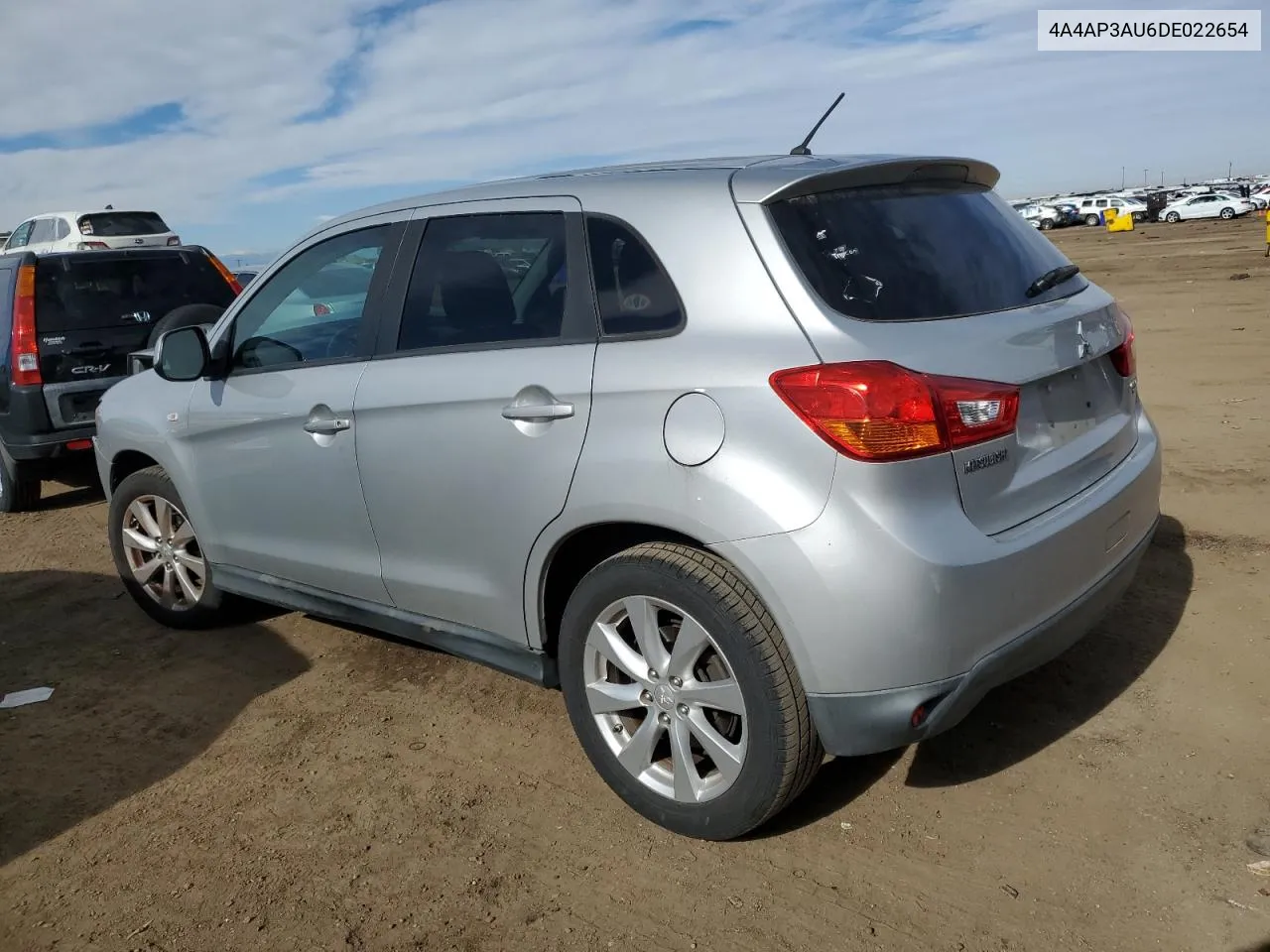 2013 Mitsubishi Outlander Sport Es VIN: 4A4AP3AU6DE022654 Lot: 78948474