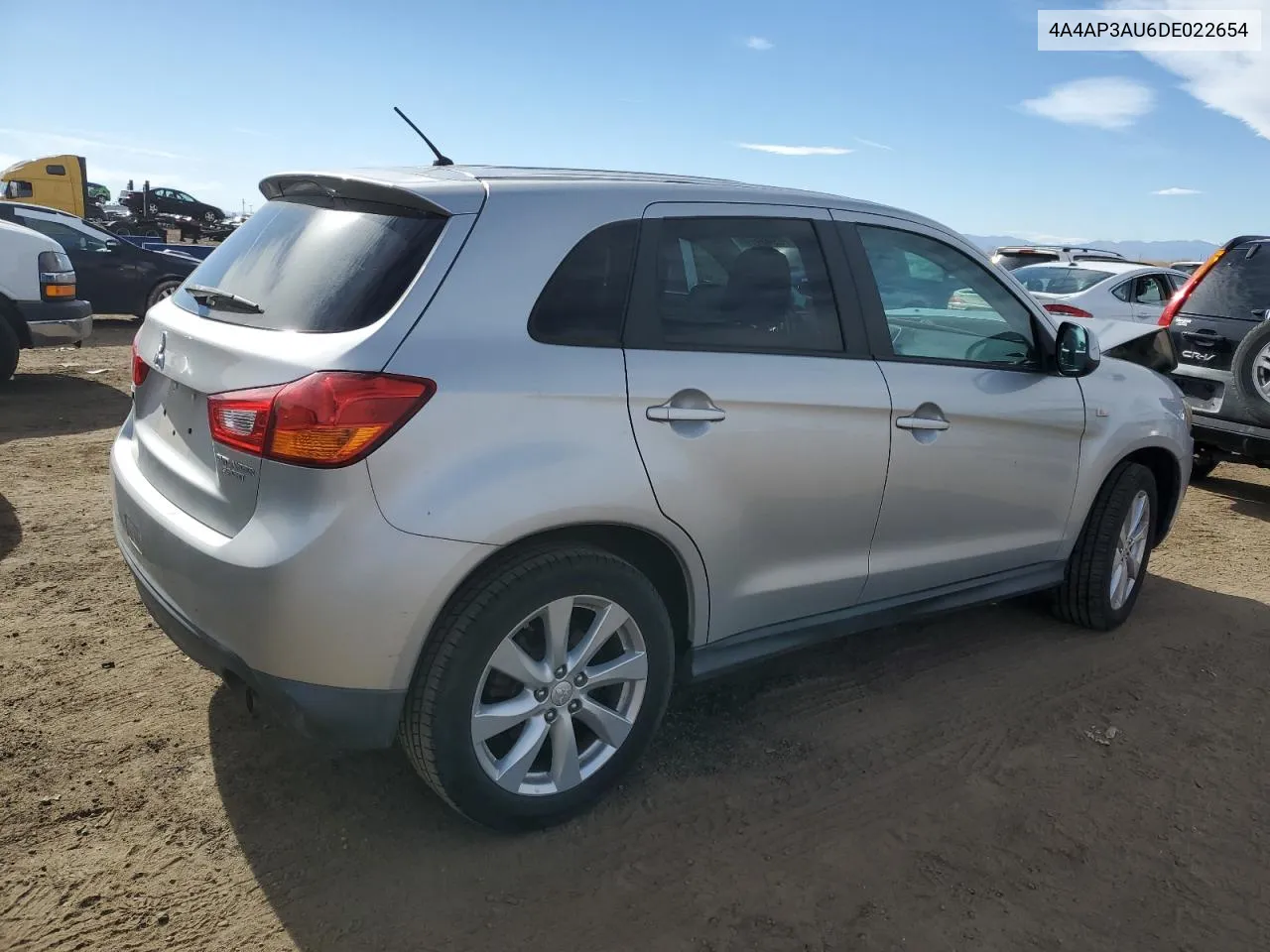 2013 Mitsubishi Outlander Sport Es VIN: 4A4AP3AU6DE022654 Lot: 78948474