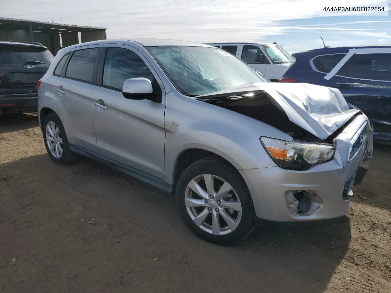 2013 Mitsubishi Outlander Sport Es VIN: 4A4AP3AU6DE022654 Lot: 78948474