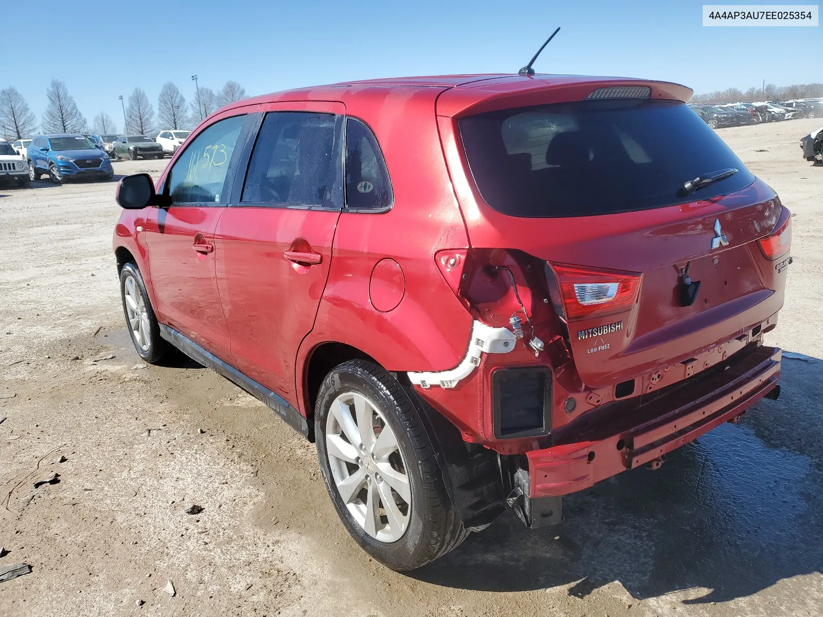 2014 Mitsubishi Outlander Sport Es VIN: 4A4AP3AU7EE025354 Lot: 44749194