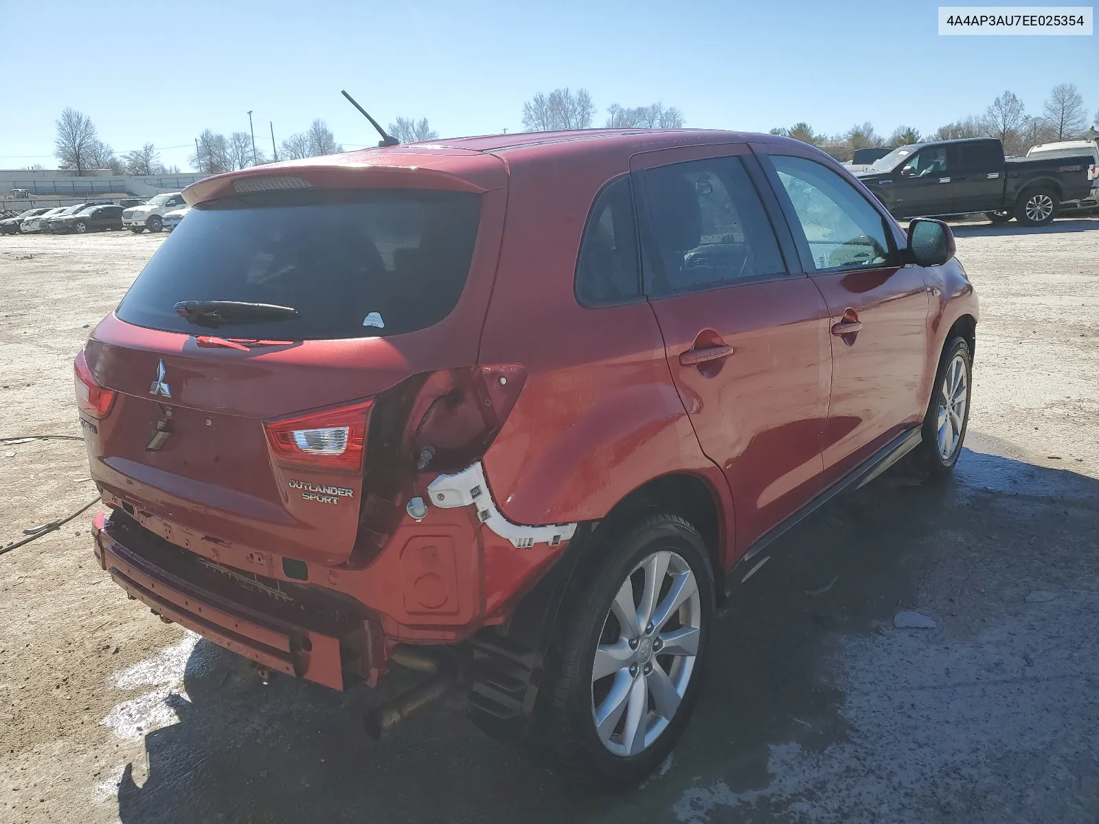 2014 Mitsubishi Outlander Sport Es VIN: 4A4AP3AU7EE025354 Lot: 44749194