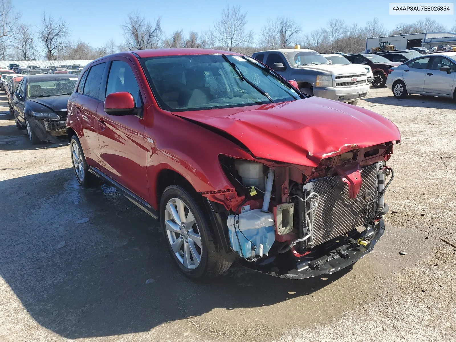 2014 Mitsubishi Outlander Sport Es VIN: 4A4AP3AU7EE025354 Lot: 44749194