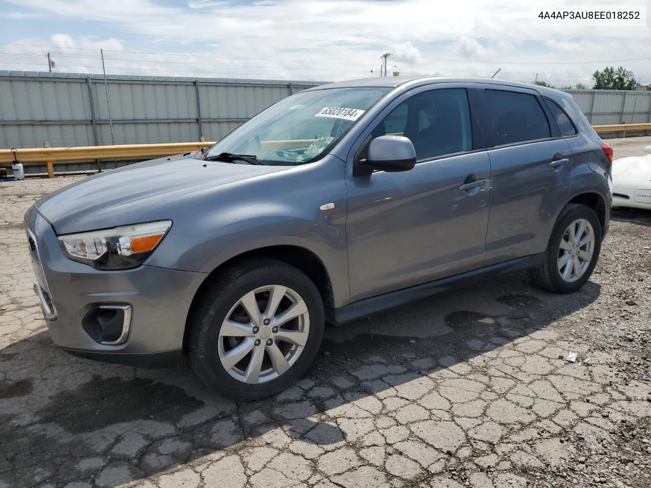 2014 Mitsubishi Outlander Sport Es VIN: 4A4AP3AU8EE018252 Lot: 65020184