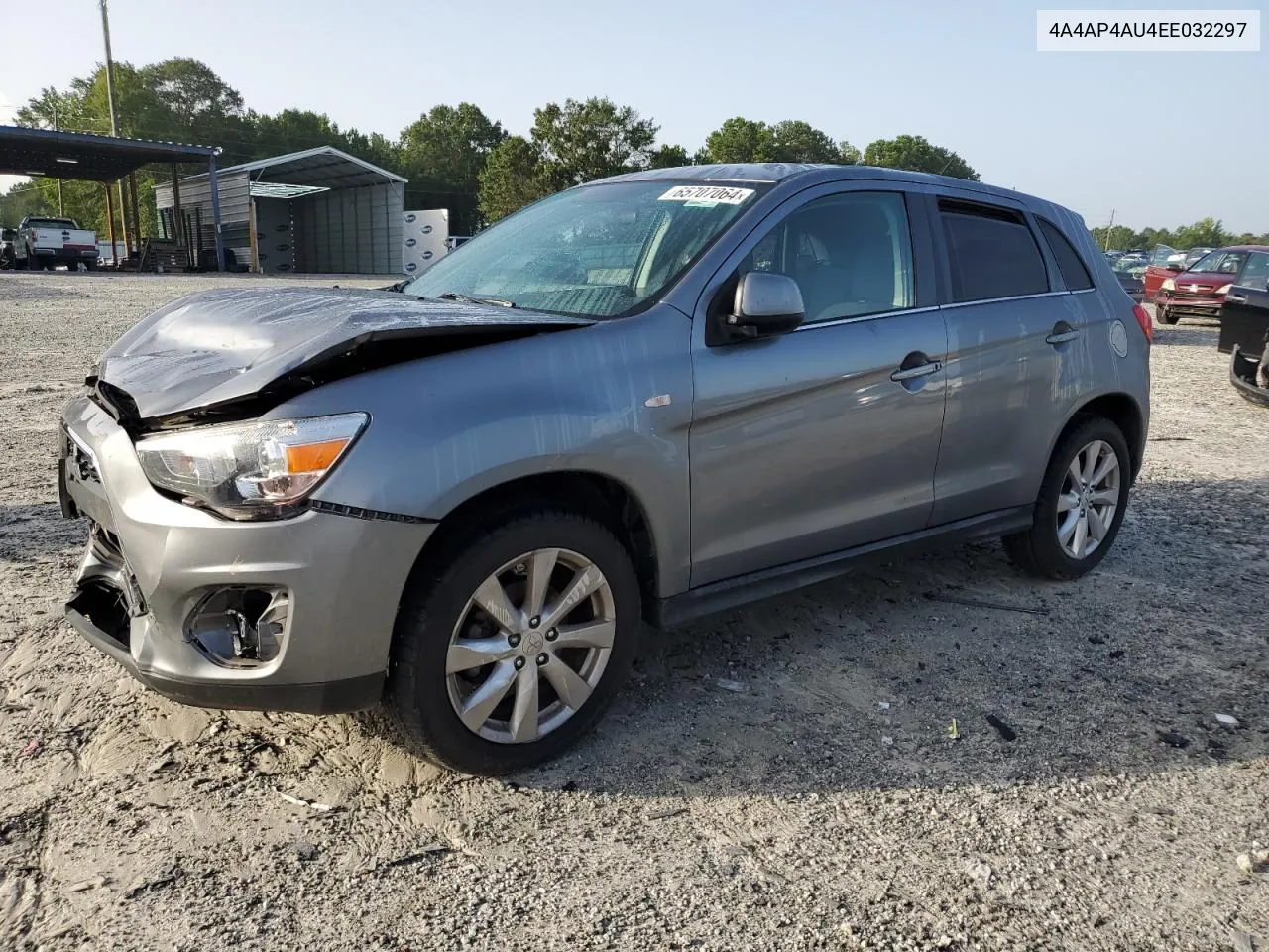 2014 Mitsubishi Outlander Sport Se VIN: 4A4AP4AU4EE032297 Lot: 65707064