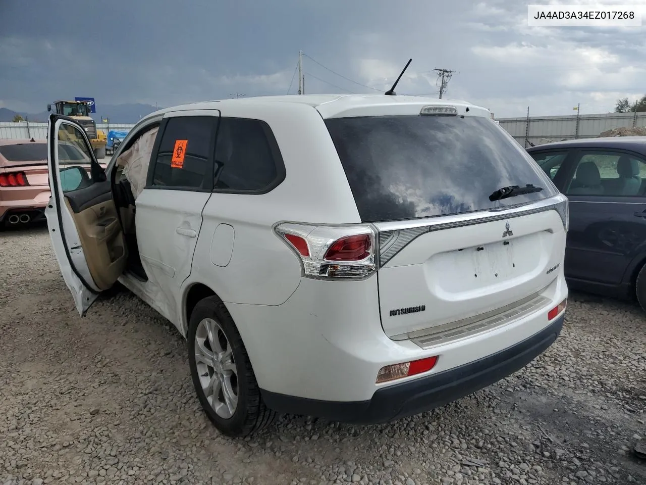 2014 Mitsubishi Outlander Se VIN: JA4AD3A34EZ017268 Lot: 66007594