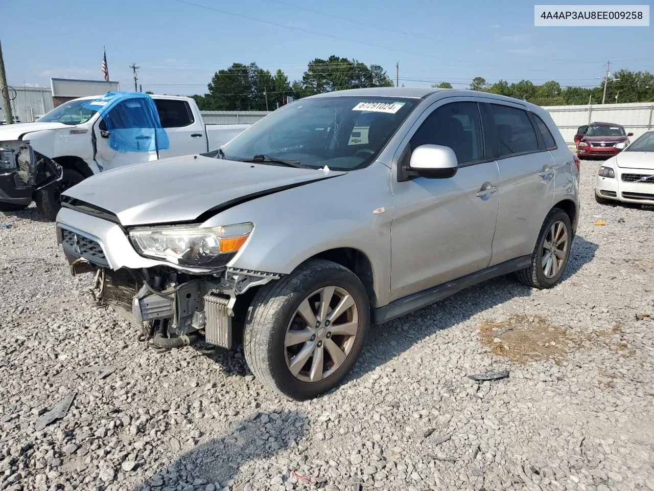 2014 Mitsubishi Outlander Sport Es VIN: 4A4AP3AU8EE009258 Lot: 67291024