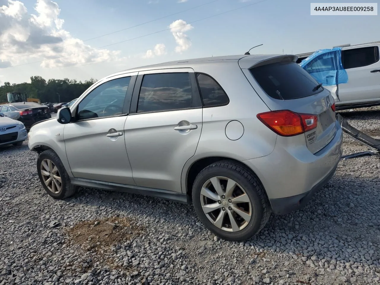 2014 Mitsubishi Outlander Sport Es VIN: 4A4AP3AU8EE009258 Lot: 67291024