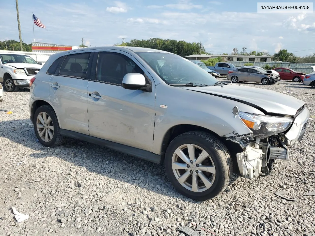 2014 Mitsubishi Outlander Sport Es VIN: 4A4AP3AU8EE009258 Lot: 67291024