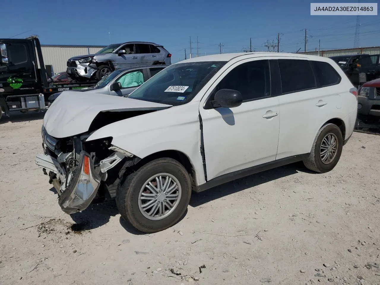 2014 Mitsubishi Outlander Es VIN: JA4AD2A30EZ014863 Lot: 67510824