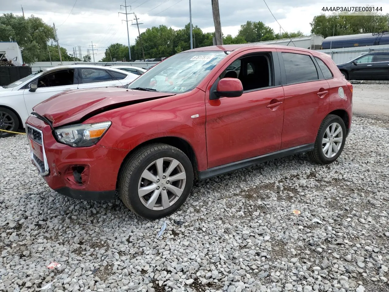 2014 Mitsubishi Outlander Sport Es VIN: 4A4AP3AU7EE003144 Lot: 67817874