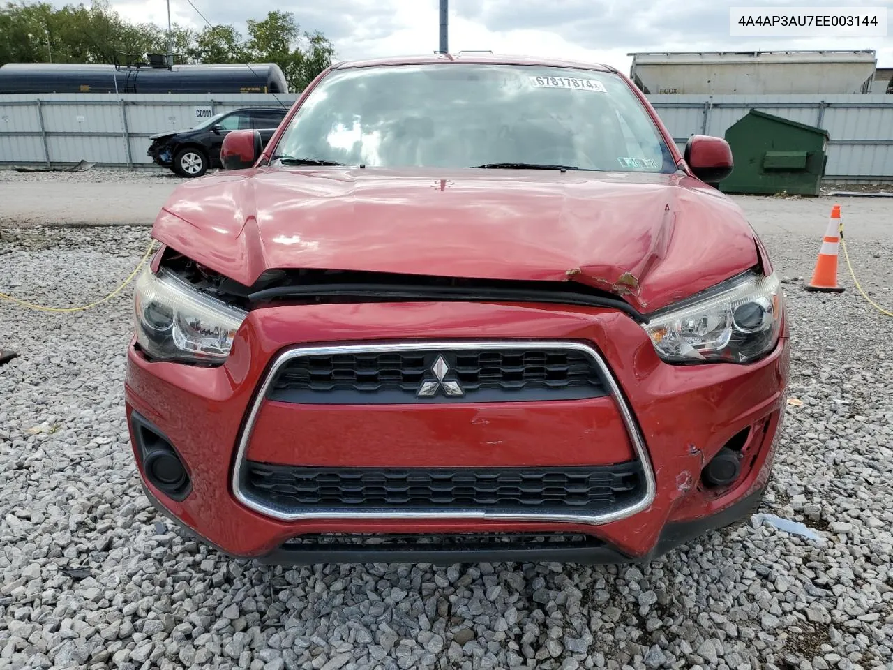 2014 Mitsubishi Outlander Sport Es VIN: 4A4AP3AU7EE003144 Lot: 67817874