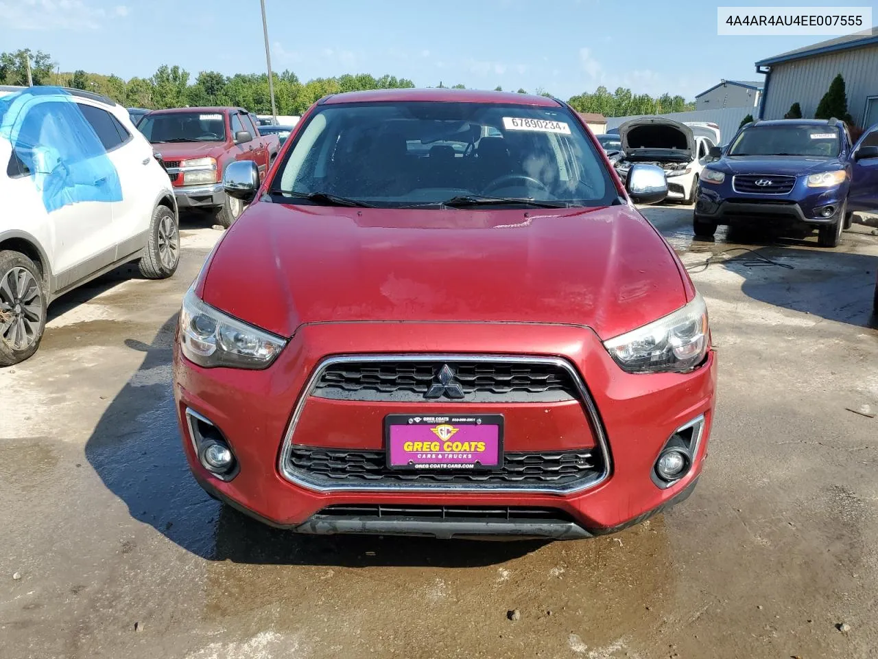 2014 Mitsubishi Outlander Sport Se VIN: 4A4AR4AU4EE007555 Lot: 67890234