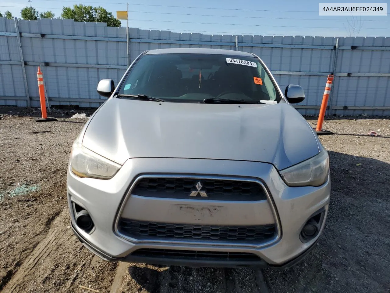 2014 Mitsubishi Outlander Sport Es VIN: 4A4AR3AU6EE024349 Lot: 68478584