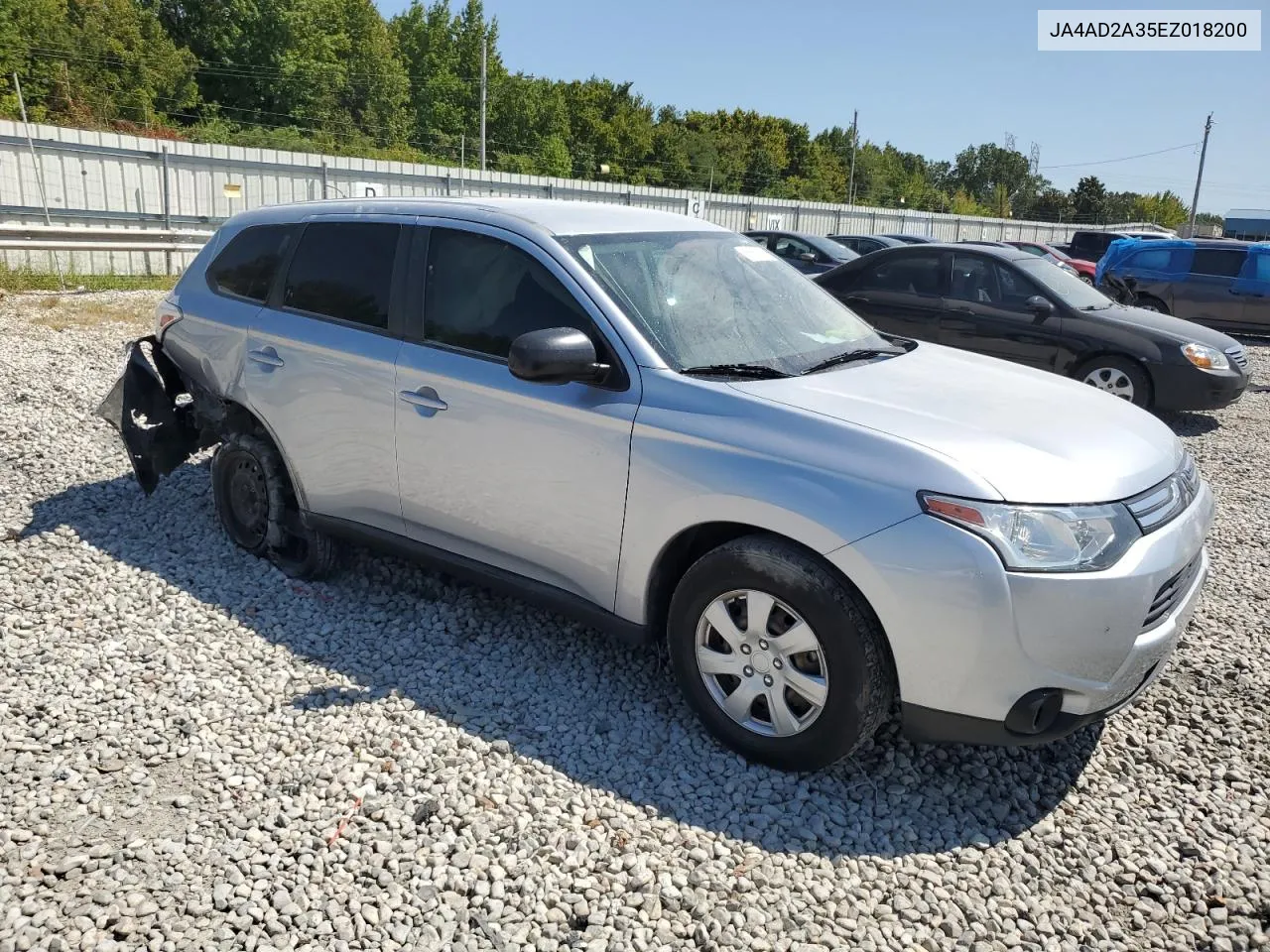 2014 Mitsubishi Outlander Es VIN: JA4AD2A35EZ018200 Lot: 68657404