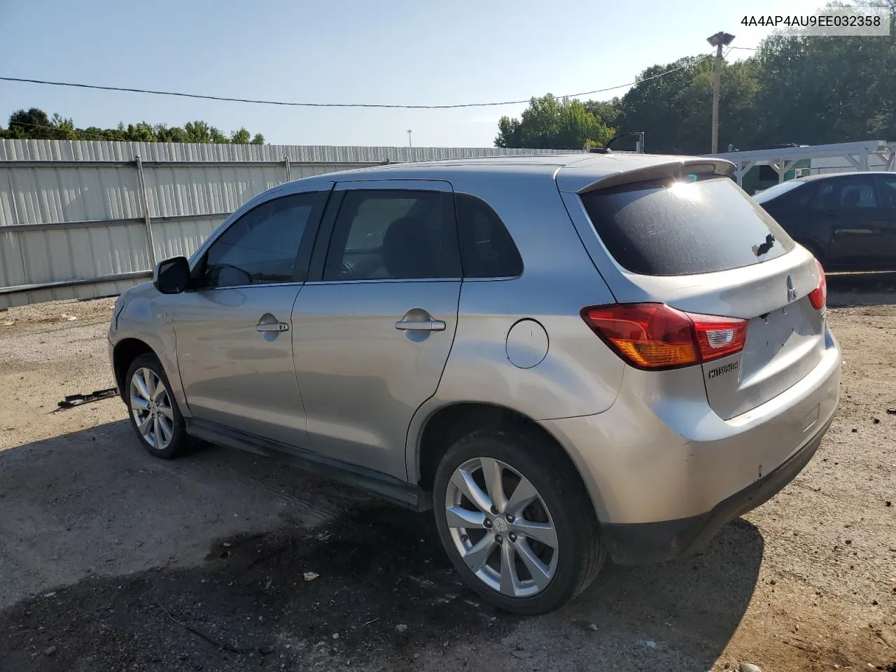 2014 Mitsubishi Outlander Sport Se VIN: 4A4AP4AU9EE032358 Lot: 68665764