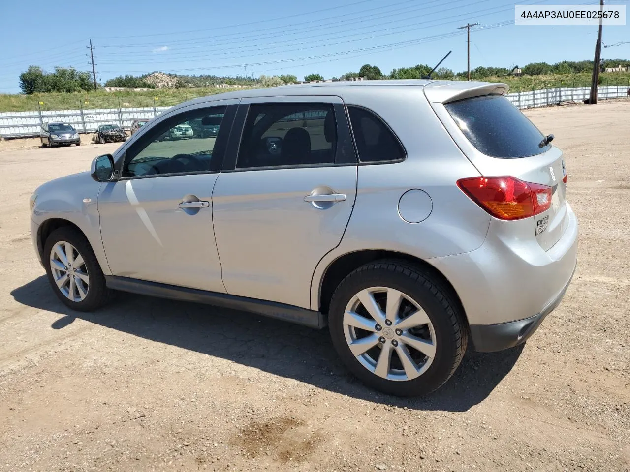 2014 Mitsubishi Outlander Sport Es VIN: 4A4AP3AU0EE025678 Lot: 68810534