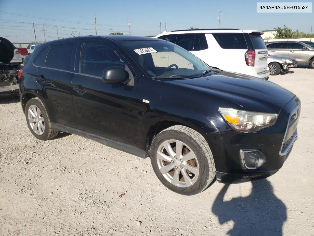 2014 Mitsubishi Outlander Sport Se VIN: 4A4AP4AU6EE015534 Lot: 70910974