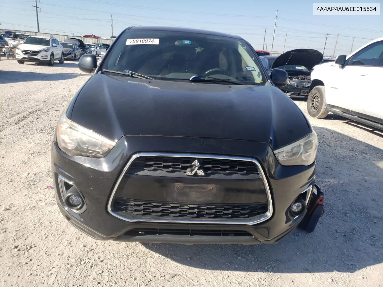 2014 Mitsubishi Outlander Sport Se VIN: 4A4AP4AU6EE015534 Lot: 70910974