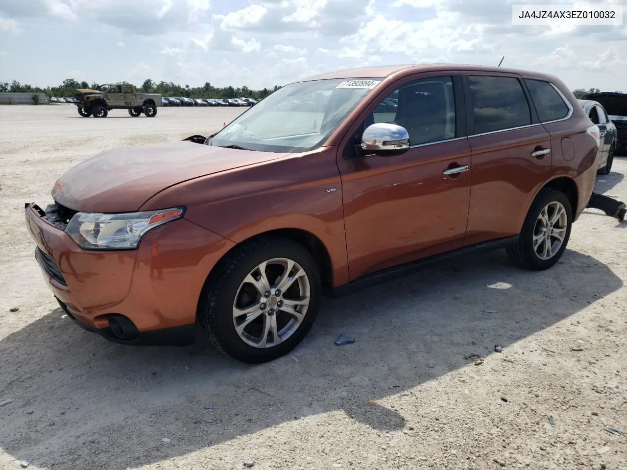 2014 Mitsubishi Outlander Gt VIN: JA4JZ4AX3EZ010032 Lot: 71393994