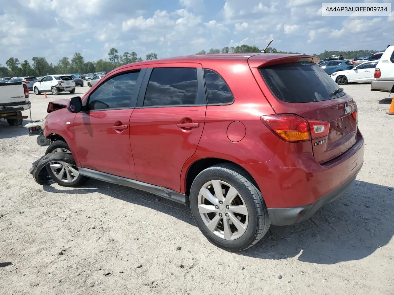 2014 Mitsubishi Outlander Sport Es VIN: 4A4AP3AU3EE009734 Lot: 71595964