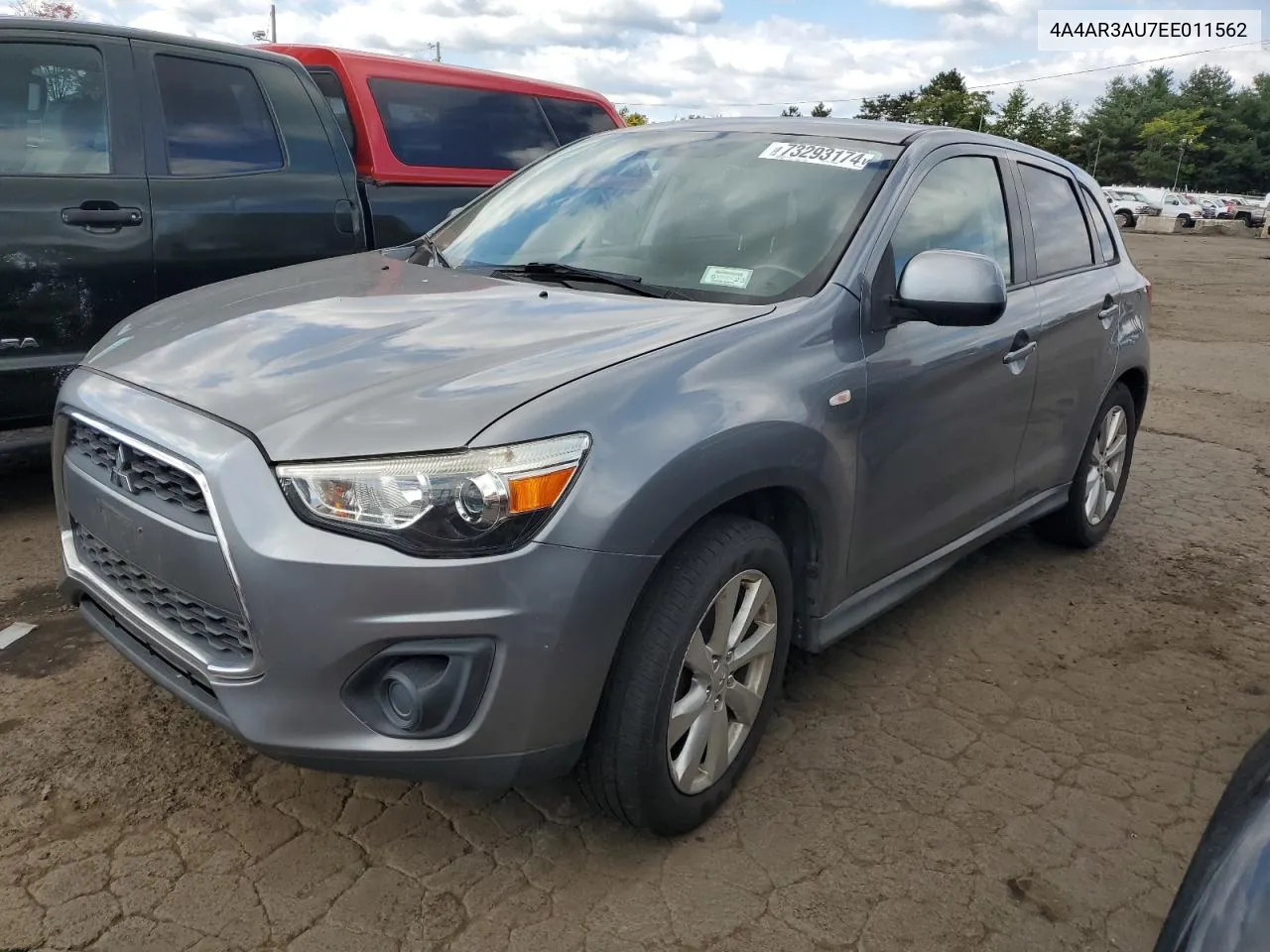 2014 Mitsubishi Outlander Sport Es VIN: 4A4AR3AU7EE011562 Lot: 73293174