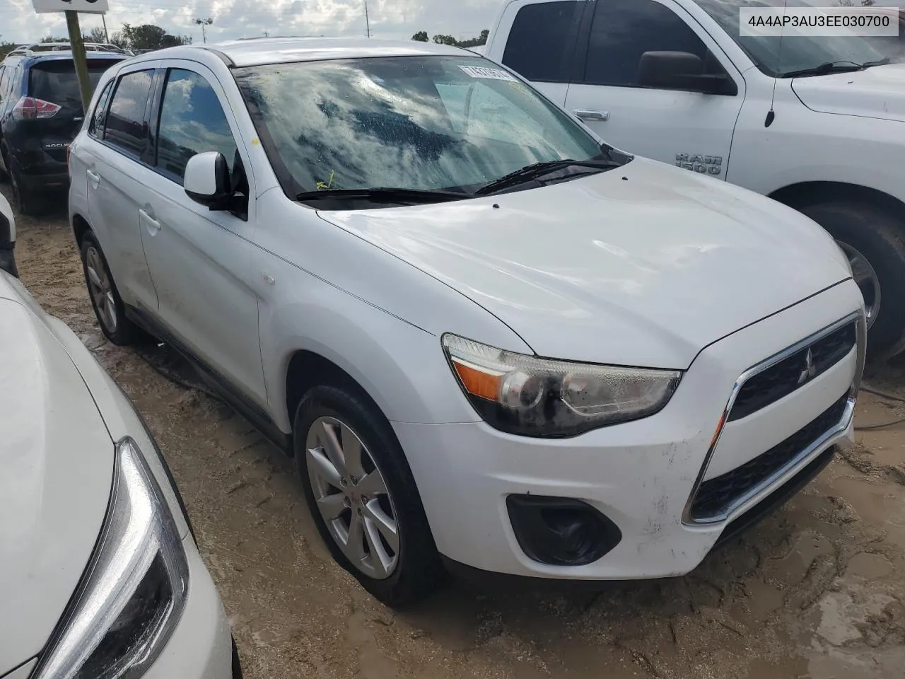 2014 Mitsubishi Outlander Sport Es VIN: 4A4AP3AU3EE030700 Lot: 74379674