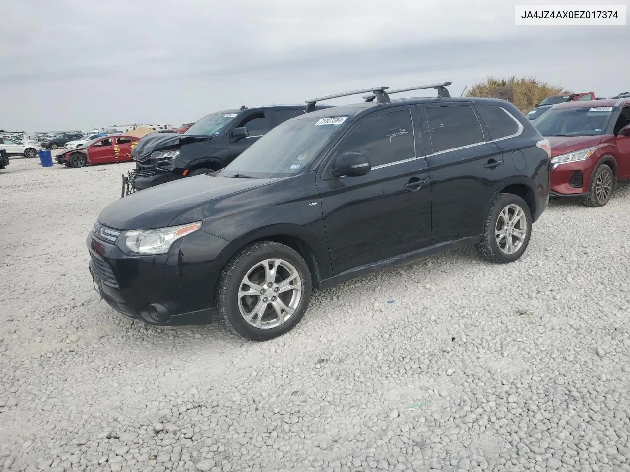 2014 Mitsubishi Outlander Gt VIN: JA4JZ4AX0EZ017374 Lot: 75107384