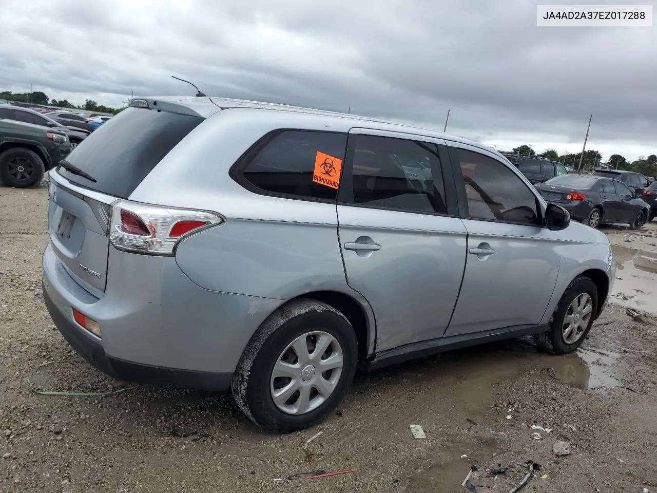 2014 Mitsubishi Outlander Es VIN: JA4AD2A37EZ017288 Lot: 75199774