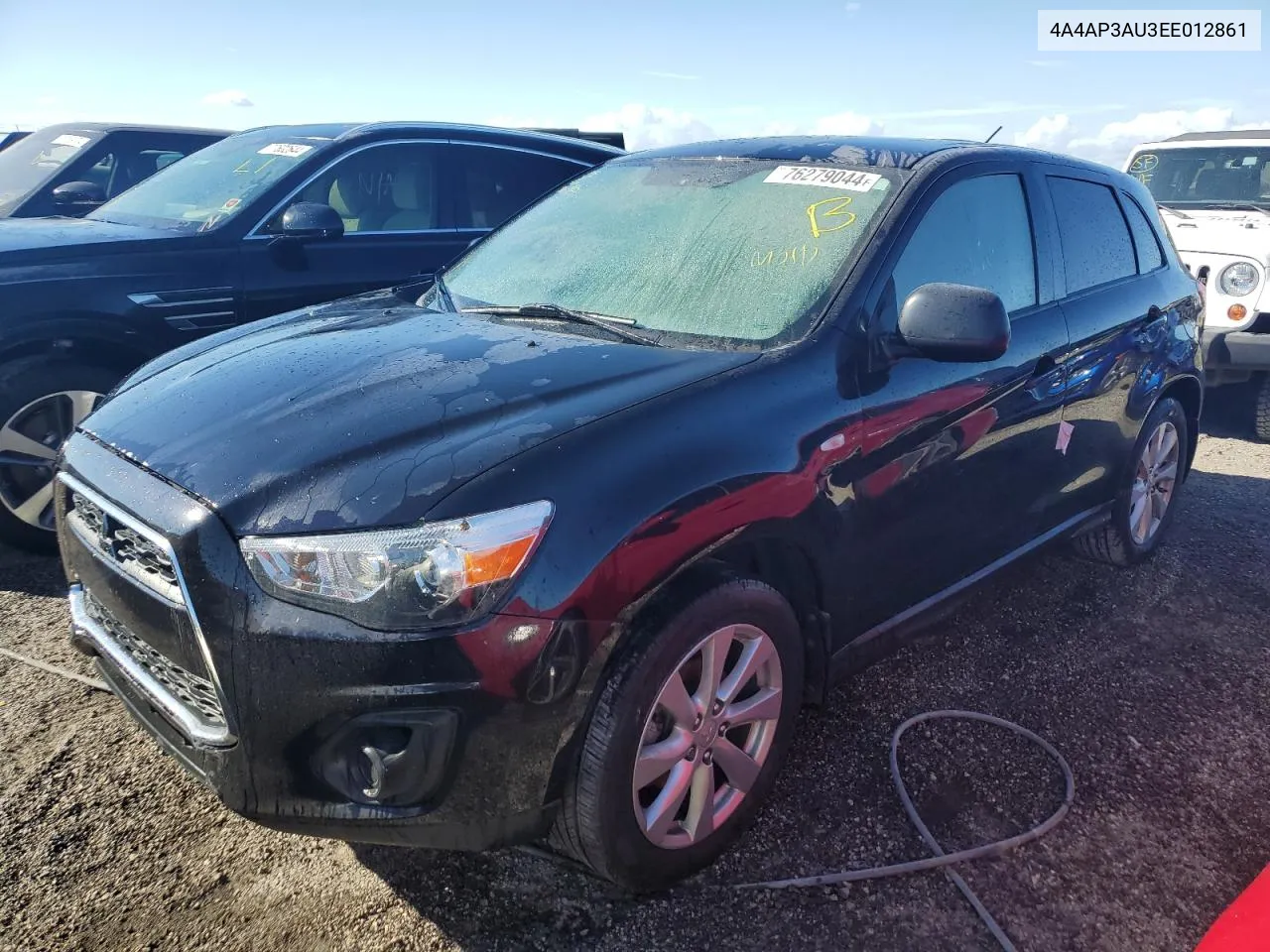 2014 Mitsubishi Outlander Sport Es VIN: 4A4AP3AU3EE012861 Lot: 76279044