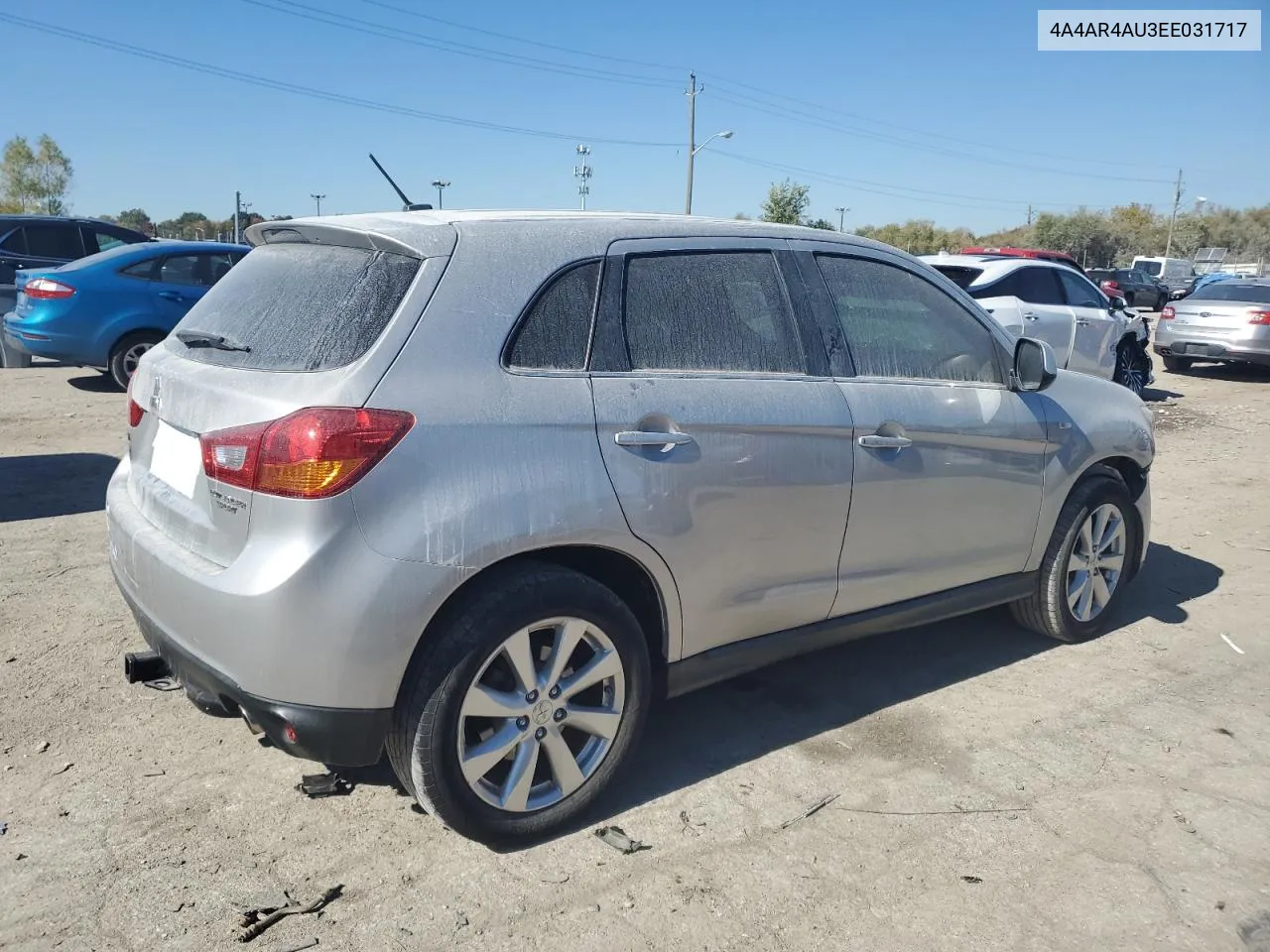 2014 Mitsubishi Outlander Sport Se VIN: 4A4AR4AU3EE031717 Lot: 76313714